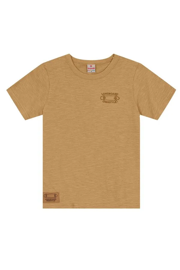 Camiseta flamê infantil menino de skate Brandili - 16