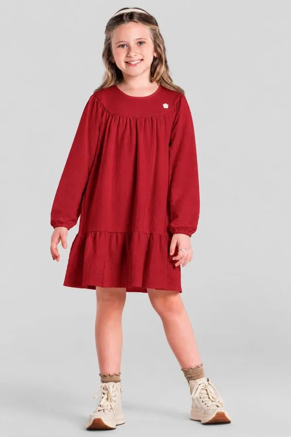 Vestido infantil menina em cotton Brandili -4