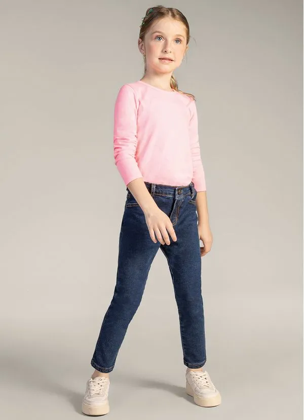 Calça jeans infantil menina Brandili - 8