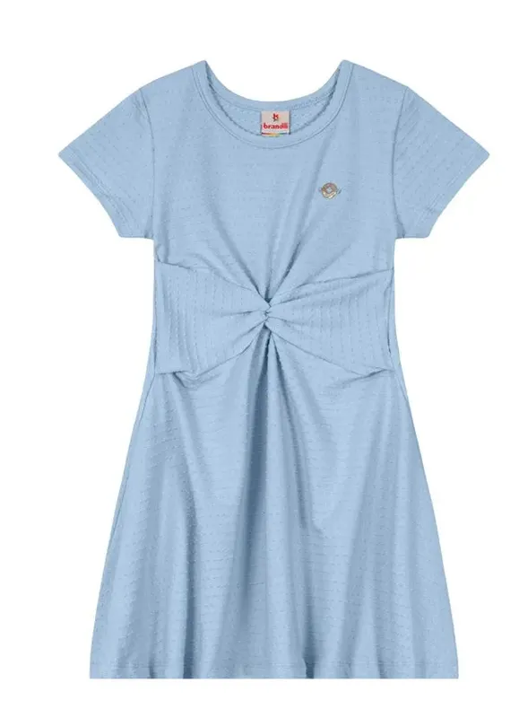 Vestido de cotton poá infantil menina Brandili - 4