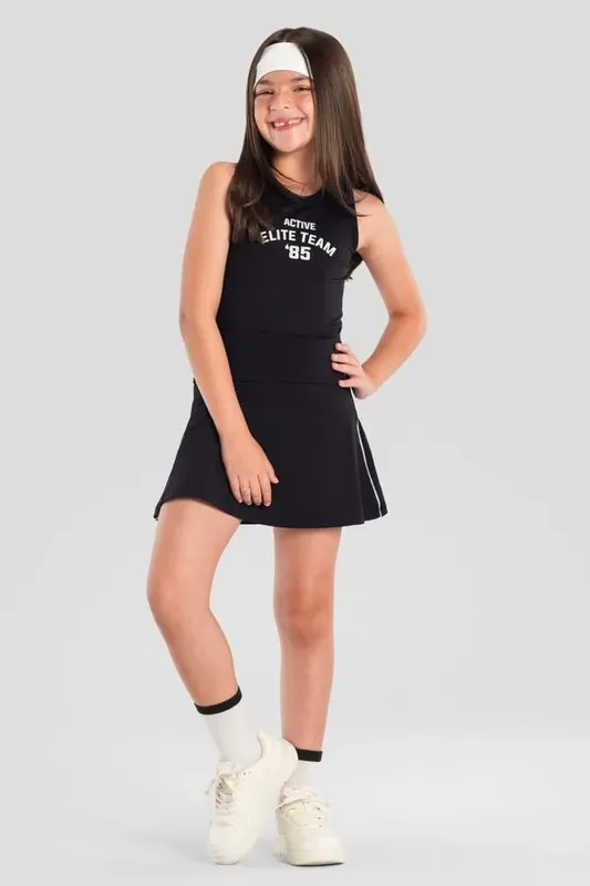 Saia shorts infantil menina esportiva Brandili - 6