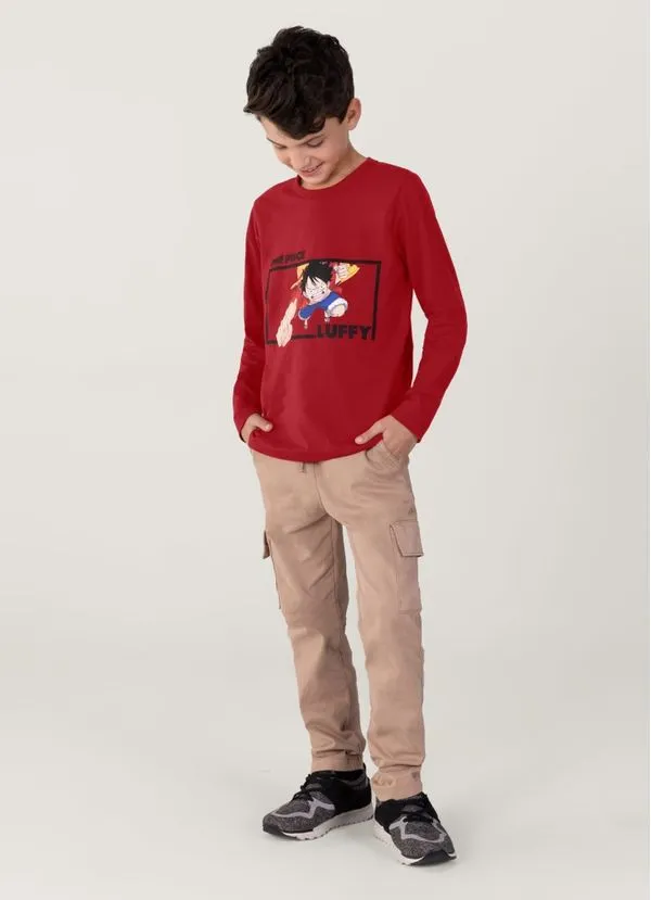 Camiseta Unissex One Piece Infantil Brandili - 10
