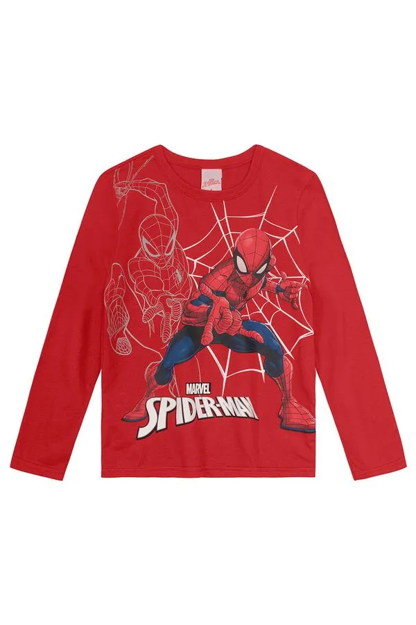 Camiseta infantil menino Homem-Aranha Brandili - 8