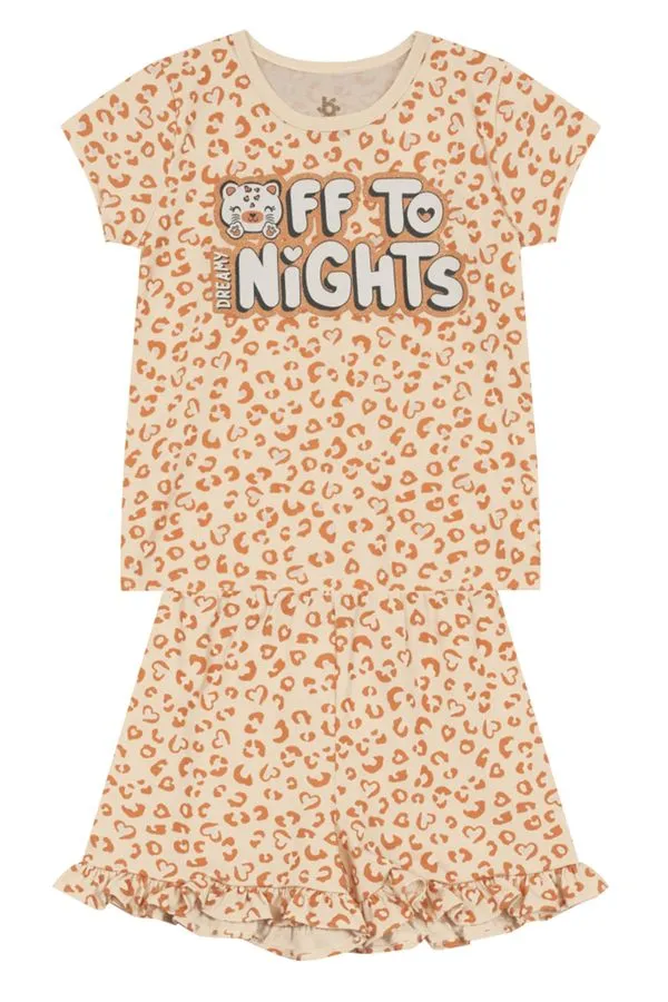 Pijama infantil menina de oncinha brilha no escuro Brandili - 16