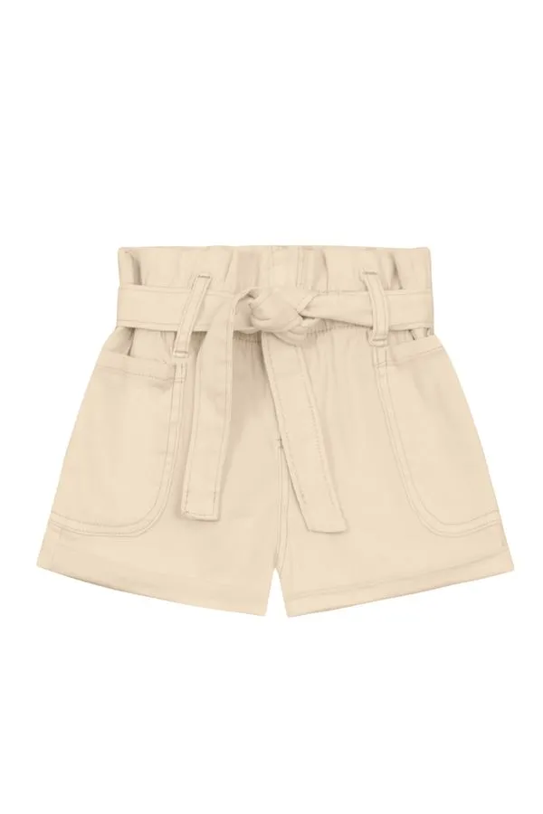 Shorts infantil menina em sarja Mundi - 10