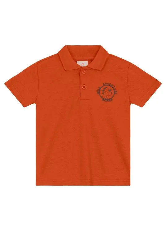 Camisa polo infantil menino com bordado Brandili - 8