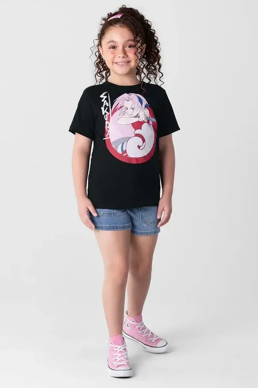 Camiseta Naruto infantil unissex Brandili - 6
