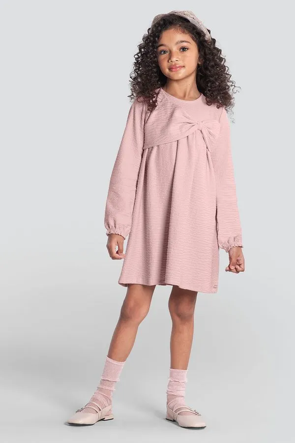 Vestido infantil menina texturizado Mundi - 4