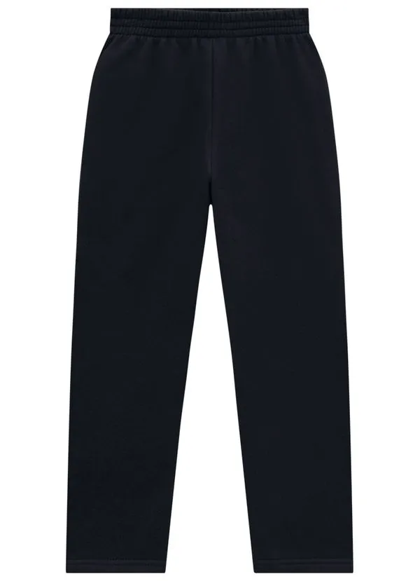 Calça básica infantil menina de moletom Brandili - 1