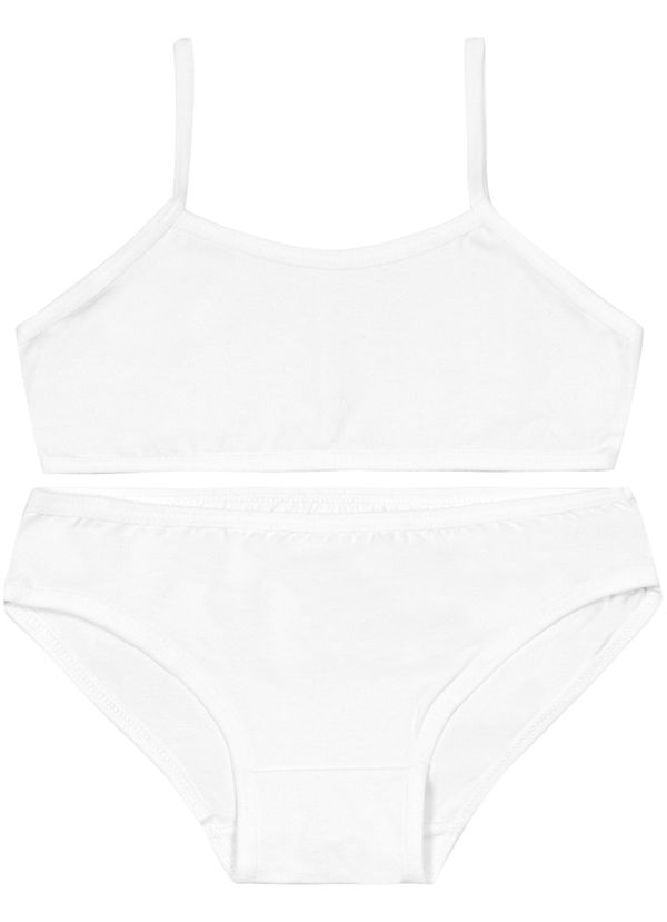 Conjunto top e calcinha infantil menina em cotton Brandili - P