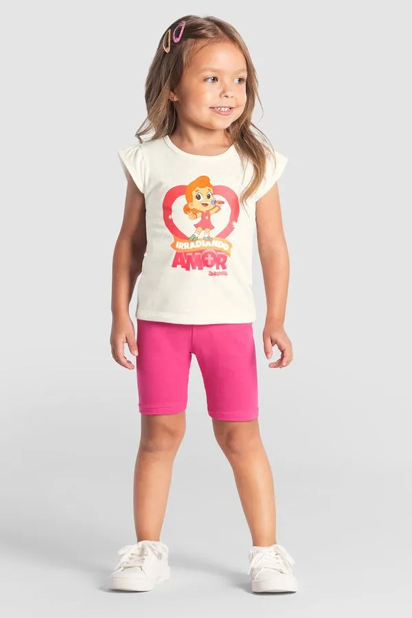Blusa infantil menina 3 palavrinhas Brandili - 8