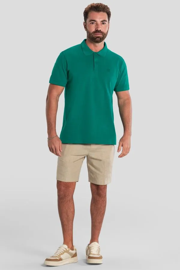 Camisa polo masculina adulta em piquet Mundi - P