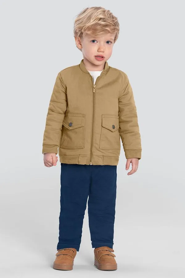 Jaqueta infantil menino em sarja Mundi - 3