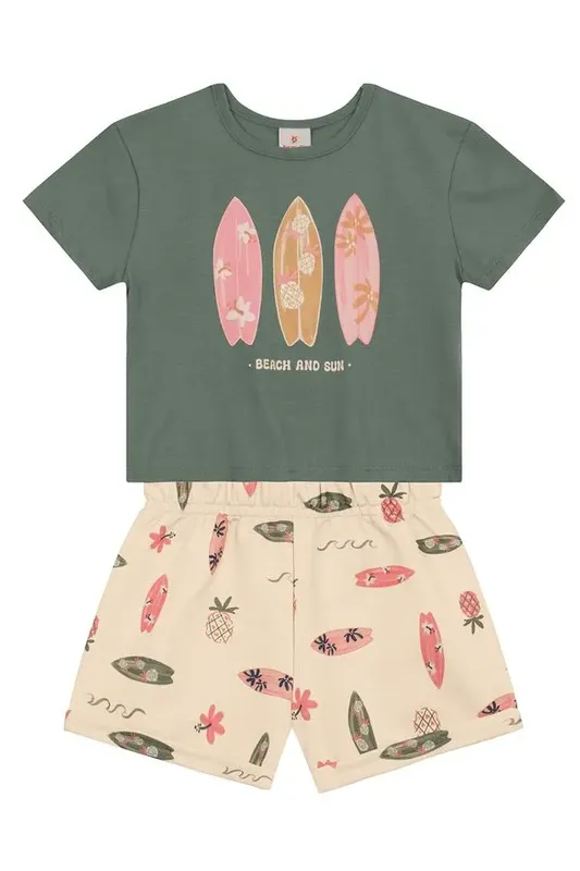 Conjunto infantil menina praiano Brandili - 10