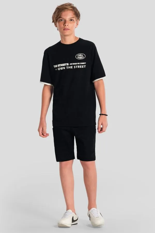 Camiseta teen menino em puff Brandili Young - 12