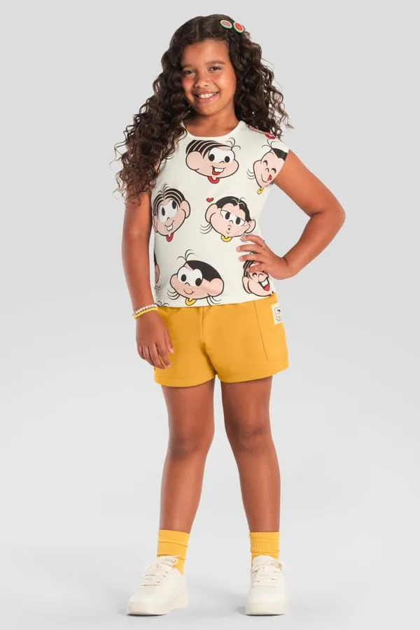 Conjunto infantil menina da Turma da Mônica Brandili - 4