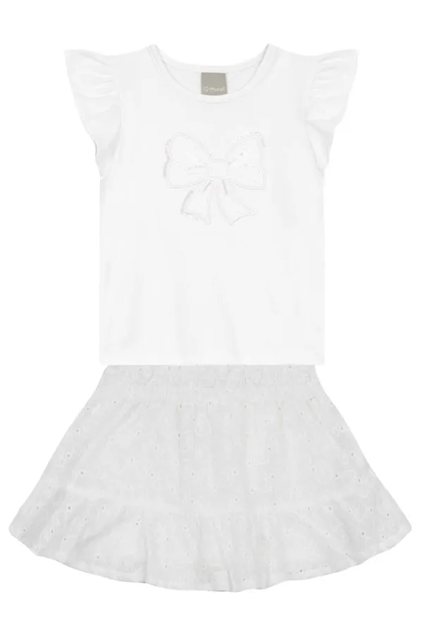 Conjunto infantil menina de laços Mundi - 2