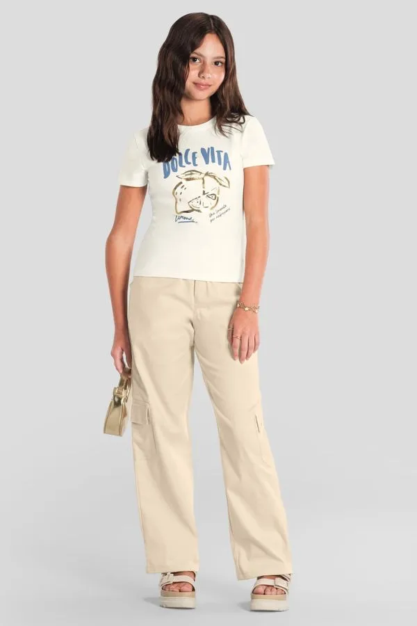 Blusa teen menina metalizado Brandili Young - 16