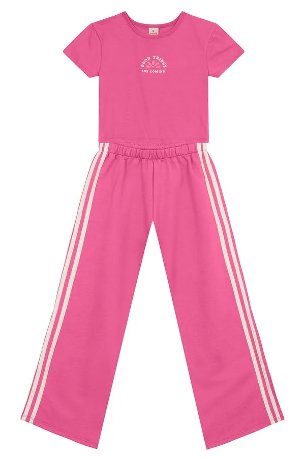Conjunto infantil menina de flor Brandili - 14