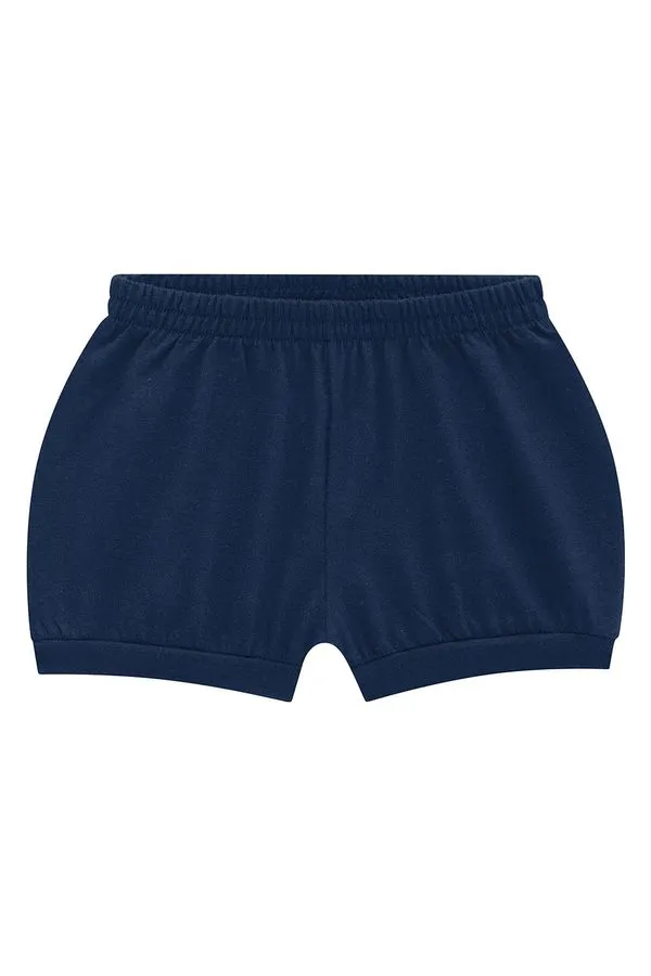 Shorts básico bebê unissex de malha Brandili Baby - RN
