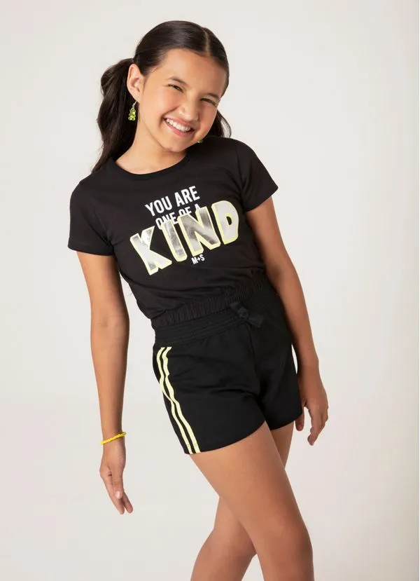 Blusa cropped Mari Santos infantil menina Brandili - 8