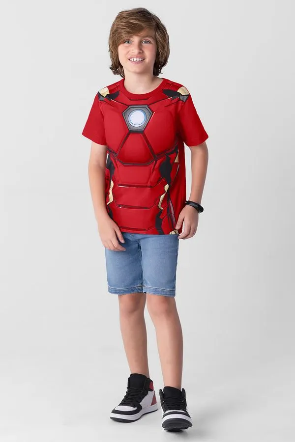 Camiseta Marvel Avengers infantil menino Brandili - 8