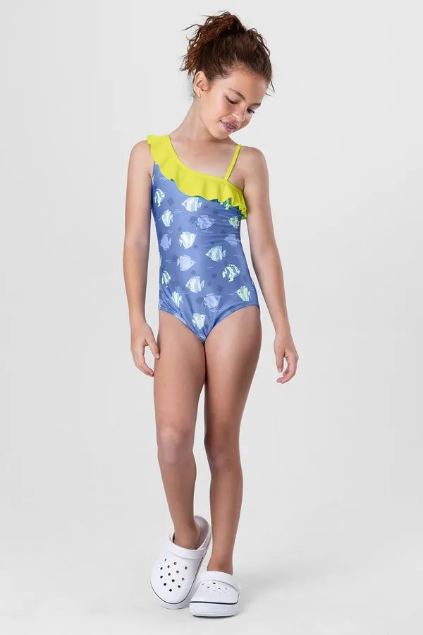 Maiô em malha UV infantil menina Brandili - 8