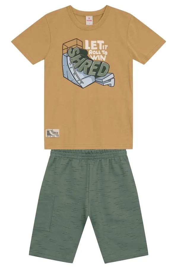 Conjunto infantil menino skate em gel Brandili - 10