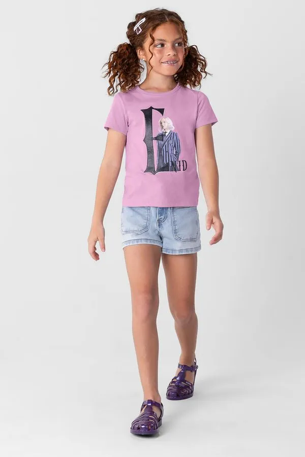 Blusa Wandinha infantil menina em malha Brandili - 10