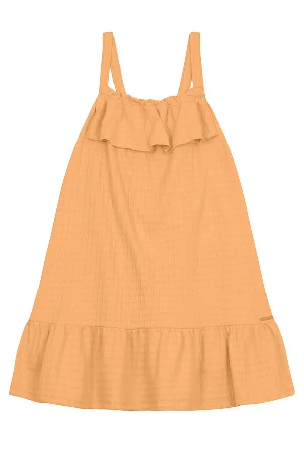 Vestido infantil menina com babado Brandili - 4