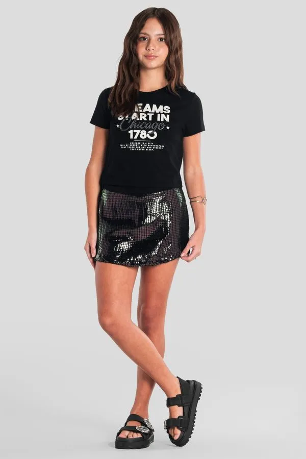 Blusa teen menina brilhante Brandili Young - 10