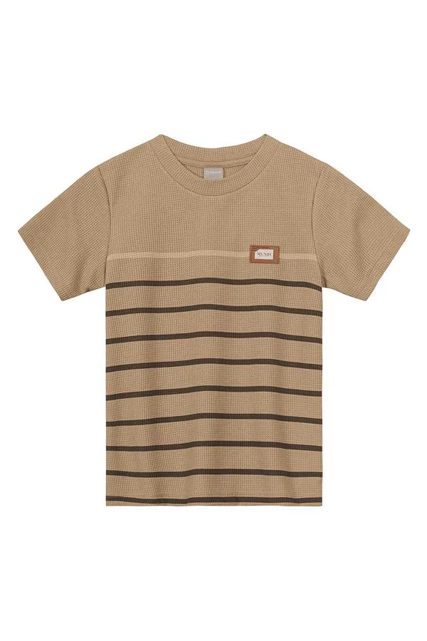 Camiseta infantil menino listrada Mundi - 4