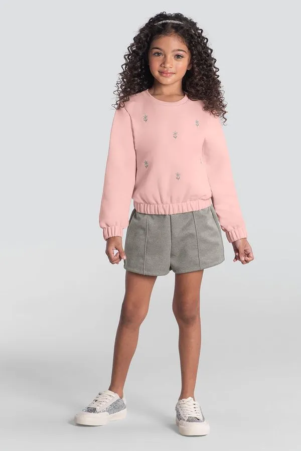 Conjunto infantil menina com bordado fino Mundi - 10