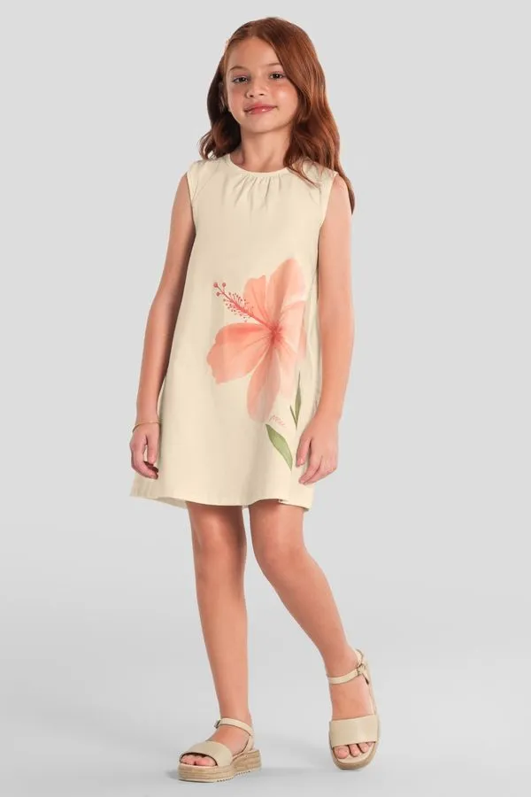 Vestido infantil menina de floral Mundi - 10