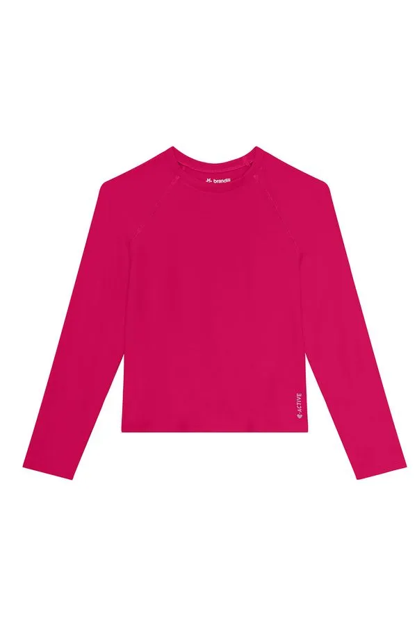 Blusa infantil menina esportiva Active Brandili - 12