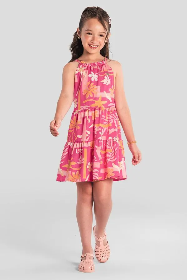 Vestido infantil menina floral Brandili - 10