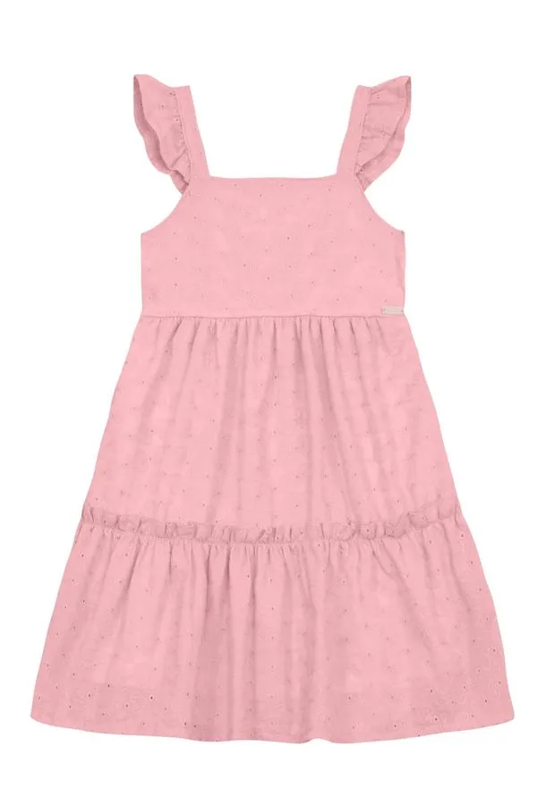 Vestido infantil menina bordado Mundi - 6