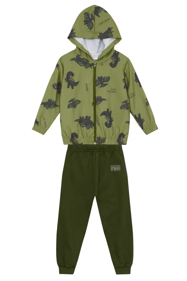 Conjunto infantil menino em microfibra Brandili -1