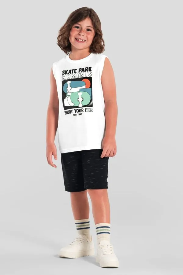 Conjunto infantil menino de skate em gel Brandili - 12