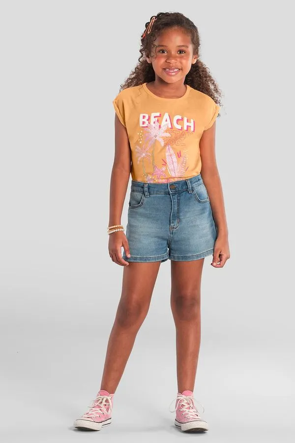 Blusa infantil menina florida Brandili - 16