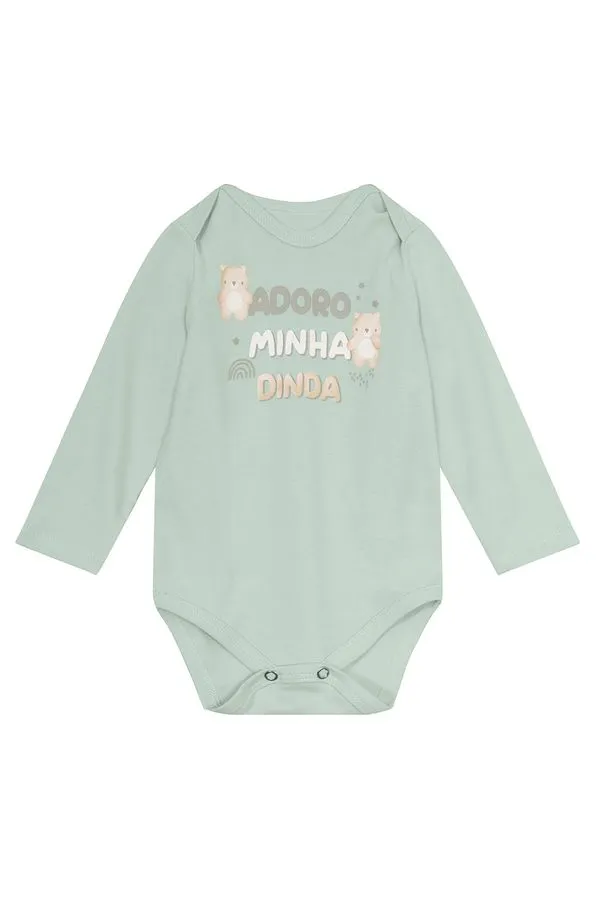 Body bebê unissex ursinho Brandili Baby - M