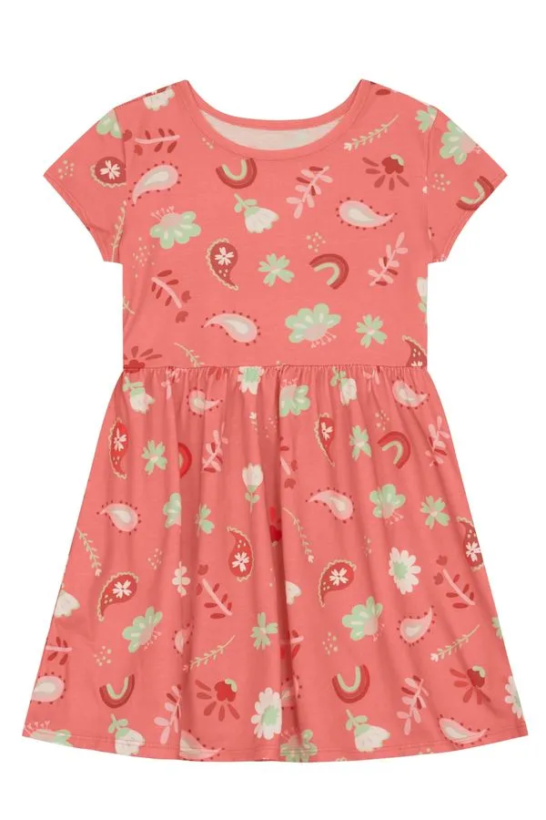 Vestido infantil menina arco-íris Brandili - 10
