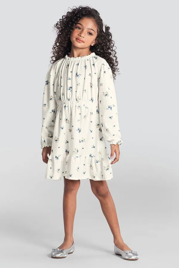 Vestido infantil menina floral elegante Mundi - 4