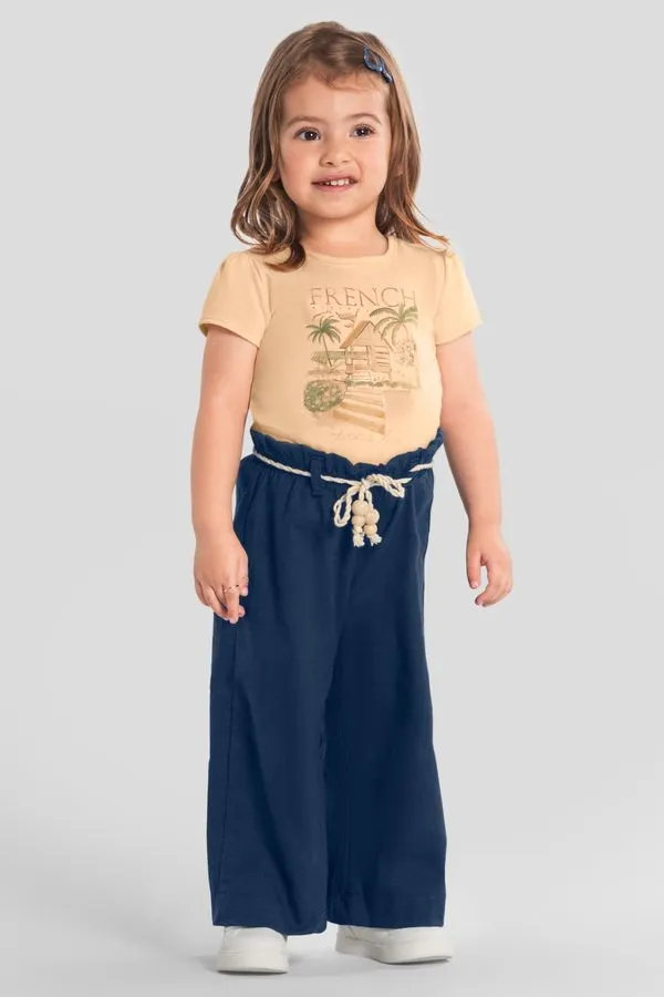 Conjunto infantil menina metalizado Mundi - 3