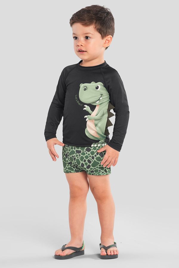 Conjunto infantil menino de dinossauro Brandili Hora do Mergulho - 1