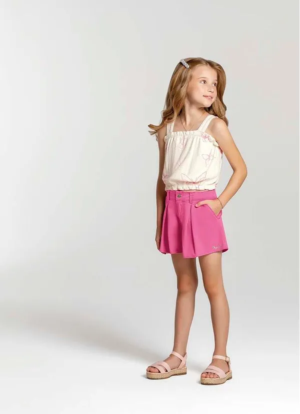 Conjunto infantil menina de borboletas Mundi - 6