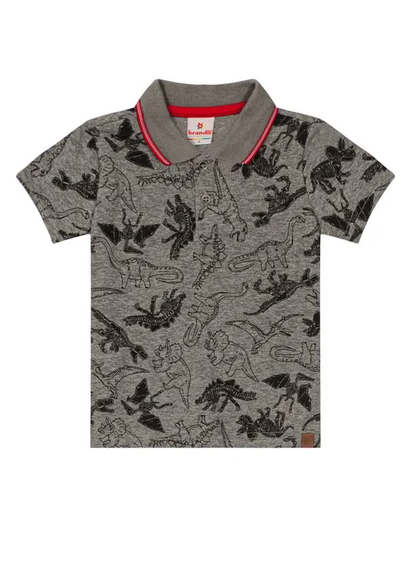 Polo em malha Infantil menino com Brandili - 6