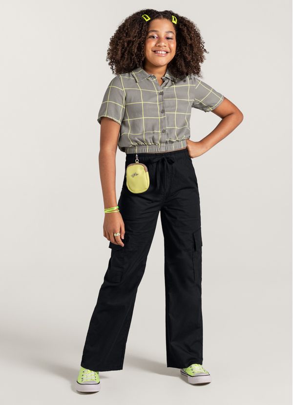 Camisa cropped infantil menina Young Class - 18