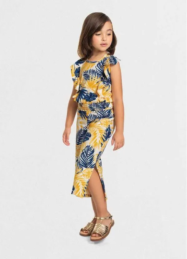 Conjunto infantil menina folhas Mundi - 10
