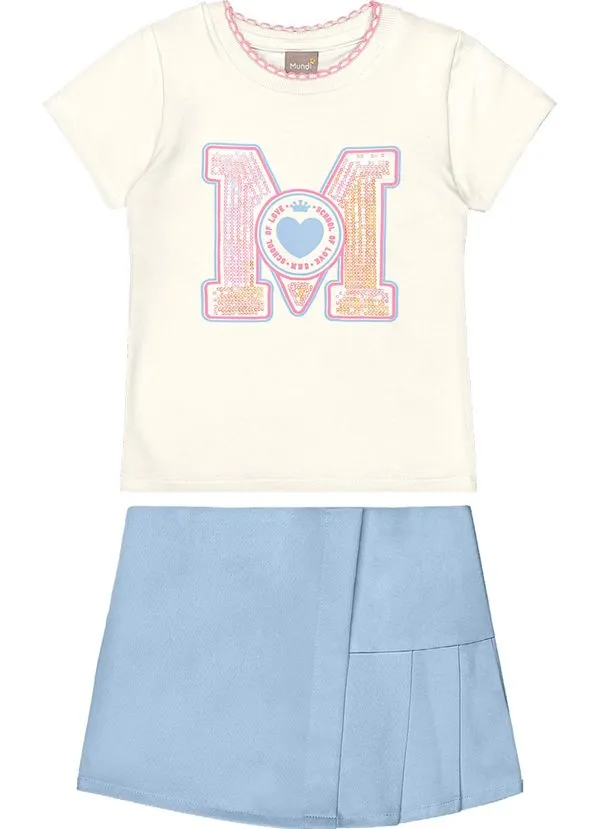 Conjunto infantil menina Mundi - 4